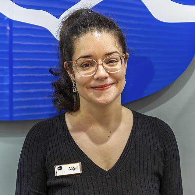 A headshot of an optometrist at Yarra Junction Optical.